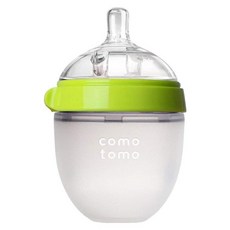 como tomo 矽膠奶瓶, 綠色, 150ml, 1個