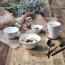 BOWLBOWL Urban Daily 單人4件組, 1套, 飯碗 1p+湯碗 1p+馬克杯300ml 1p+醬料碗 1p