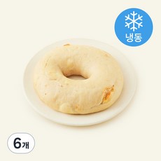 브로드카세 발효종 롤치즈 베이글, 120g, 1개입, 6개