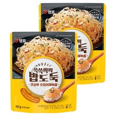 샘표 쓱쓱싹싹 밥도둑 견과류 오징어채볶음, 50g, 2개