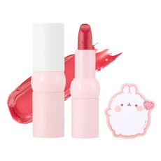더페이스샵 몰랑이 뉴 볼드 쉬어 글로우 립스틱 4g + 몰랑이 마우스패드, 1개, [기획] 05 몰랑메리미