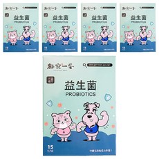 FRESH PET FOOD 鮮寵一番 寵物保健益生菌 1.5g, 15包, 腸道健康, 5盒