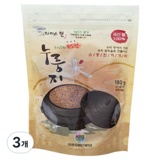 라이스웰 백미 누룽지, 180g, 3개