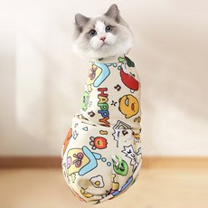 DING DONG PET 貓咪防抓自黏美容包裹毯, 象牙白, 1個