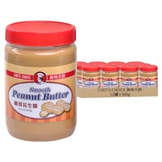 CHEF'S CHOICE 美味大師 細滑花生醬, 12罐, 500g