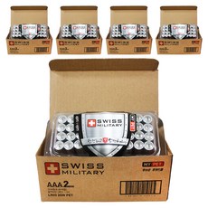 스위스밀리터리 알카라인 AAA 건전지, 40개입, 5개