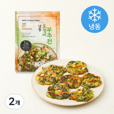 글로벌냉동식품 베트남산 오징어부추전 (냉동), 1kg, 2개