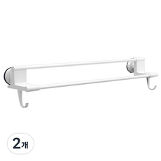 MS INTEC 毛巾架R, 白色, 2個