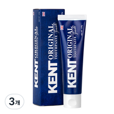 켄트 오리지널 프레쉬 치약, 120g, 3개