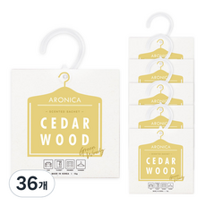 ARONICA 掛式衣櫃香氛袋 主商品, 36個, 雪松, 15g