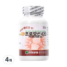 유한양행 반려동물 프로모션 420 영양제, 30정, 뼈/관절강화, 4개