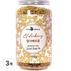 티스페이스 엘더베리 꽃차, 55g, 1개입, 3개