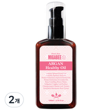Migabee 摩洛哥堅果精華護髮油 玫瑰花香, 100ml, 2瓶