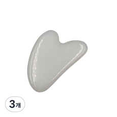 白玉愛心刮痧, 3個, 單色