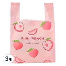 아이엔피 양날 손잡이 비닐봉투 피치 중 26 x 42 x 12 cm, 50개입, 3개