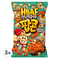 바프 옛날떡볶이맛 팝콘, 80g, 3개
