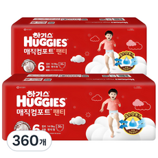 HUGGIES 好奇 Magic Comfort褲型尿布, 第6階段, 360片
