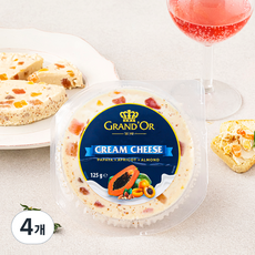 그랑도르 파파야 살구 아몬드 크림치즈, 125g, 1개입, 4개
