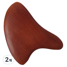 YoungMarket 玫瑰木木質刮痧指壓按摩器 B款, 混色, 2個