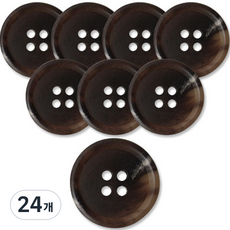 Button King 東大門鈕扣王 霧面大衣開襟衫鈕扣 18mm, 深棕色 Diesel, 24個