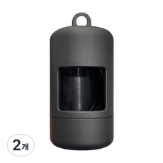 블랭크도그 반려견 풉백 케이스 배변봉투, 블랙, 1개입, 2개