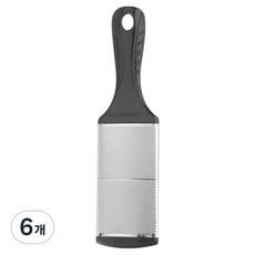 썸즈마인 양면 스테인레스 발각질 제거기 블랙, 100g, 6개, 1개입