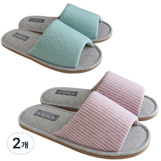 Labellaco 牛奶室內拖鞋組, 粉紅色, 薄荷綠, 2個