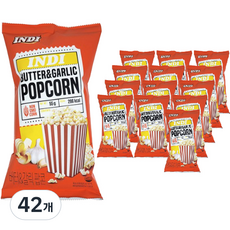 INDI 버터갈릭 팝콘, 42개, 55g