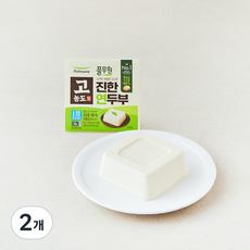 풀무원 고농도 진한 연두부, 140g, 2개