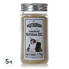 SUJEROMAN 3개월이후 반려동물 파우더 간식, 장어, 170g, 5개