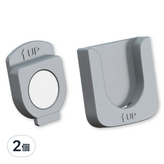 OLoBabee 遙控器磁吸掛勾, 2個, 灰色