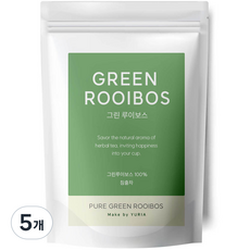 유리아 그린 루이보스 삼각 티백, 1.2g, 50개입, 5개