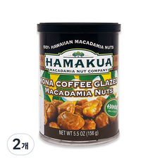 HAMAKUA Kona Glaze咖啡口味夏威夷豆堅果罐, 2個, 156g