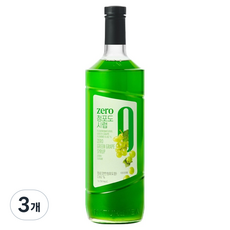네이쳐티 zero 청포도 시럽, 3개, 1L