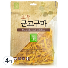 더내추럴 강아지 호박 군고구마 스틱, 호박고구마맛, 1kg, 4개