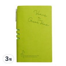 樹狀字母日記本型筆記本 + 原子筆組, 隨機出貨, 3個