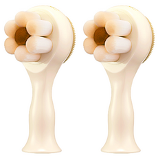 MAXCLINIC 毛孔清潔矽膠刷頭, 2個, 米色