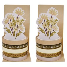 德德小品集 slim套裝紙膠帶2件組 3m x 5mm, 夏陽, 1組