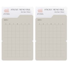 플레픽 접어 쓰는 스티키 메모파일, 먼스, 2개, 50매