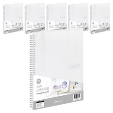 ECO Chungwoon 彩色標籤 A4 彈簧文件夾, 透明, 6個