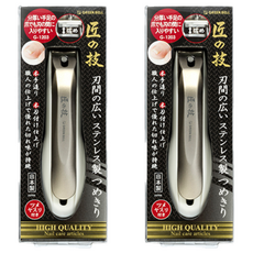 Greenbell 寬刃不銹鋼指甲刀 G-1203, 混色, 2個