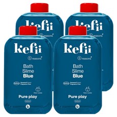 kefii 沐浴史萊姆 藍色, 540ml, 4個