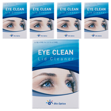바이오옵틱스 아이클린 리드클리너 눈꺼풀세정제 30p, 60ml, 5개