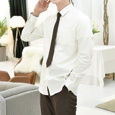 GYOBOKMALL Premium Span 男式色校服襯衫，S