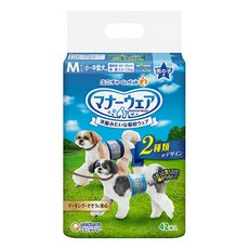 Unicharm Pet 禮貌帶 男用, M(腰圍40~45cm 體重5.5~7.5kg), 42片, 1包