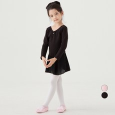 Lolly Tree 女童款長袖雪紡基本芭蕾舞服