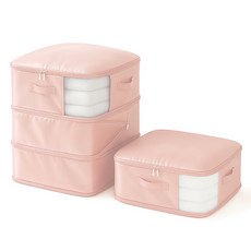 Monopicker 3層棉被壓縮袋 粉紅色, 1套, 2入