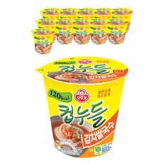 오뚜기 컵누들 김치쌀국수, 34.8g, 12개