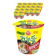 오뚜기 컵누들 얼큰쌀국수 컵, 37.8g, 18개