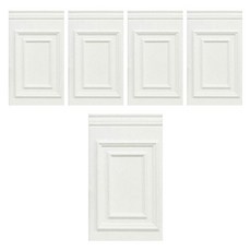 Funny Wall 西式護壁板壁磚 A型, 白色, 5個